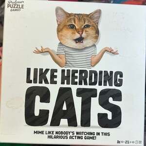 Like Herding Cats Party Game – Professor Puzzle – Complete Set